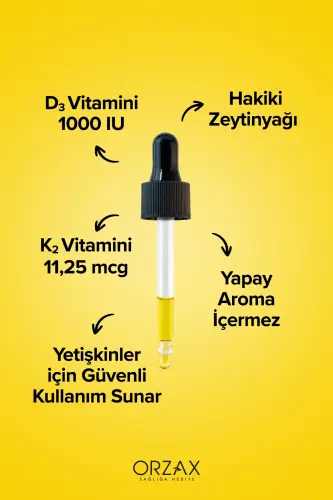 Ocean Vitamin D3k2 Tomchilari 20 Ml 2 ta Paket Afzallik To'plami - 3
