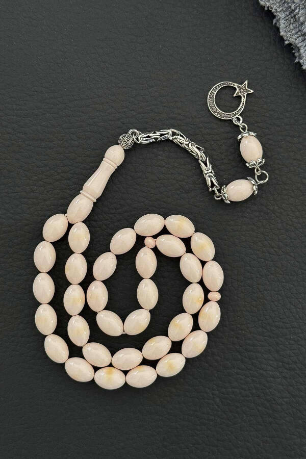 Очень красивый янтарный тасбих Канаи с ручной работой. - 4