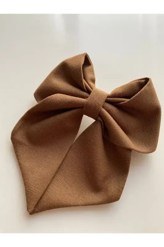 OCHIQ QAHVA RIBBON TO'QASI / FIONK TO'QASI / TO'QA / AKSESUAR - QAHVARANGI - 3