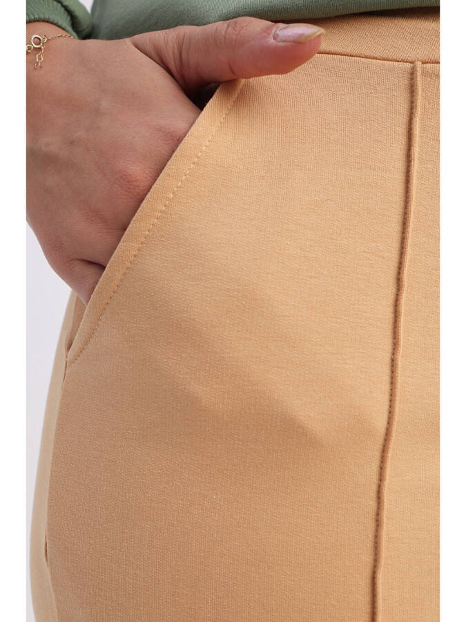 Ochish bej rangli cho'ntali sport shim - 5