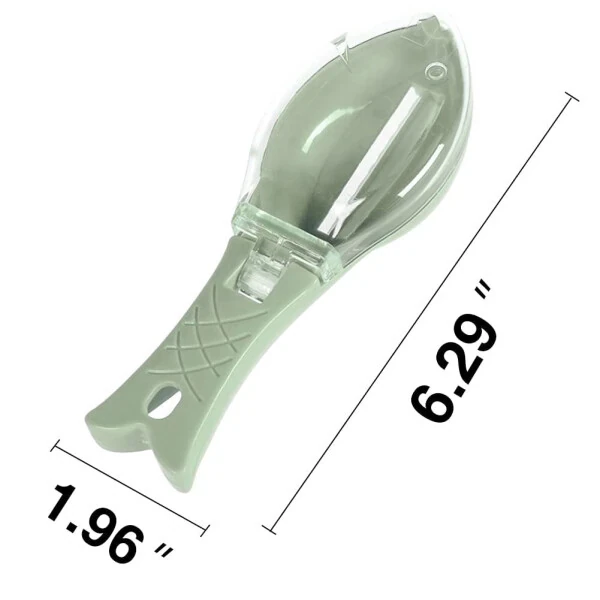 Fish Scale Remover Cleaner Kitchen Fish Scaler Fish Skin Graters Cleaning Peeler Scaler Scraper, Fast Remove Fish Skin for Kitchen Fish Cleaning Tools, Green - 4
