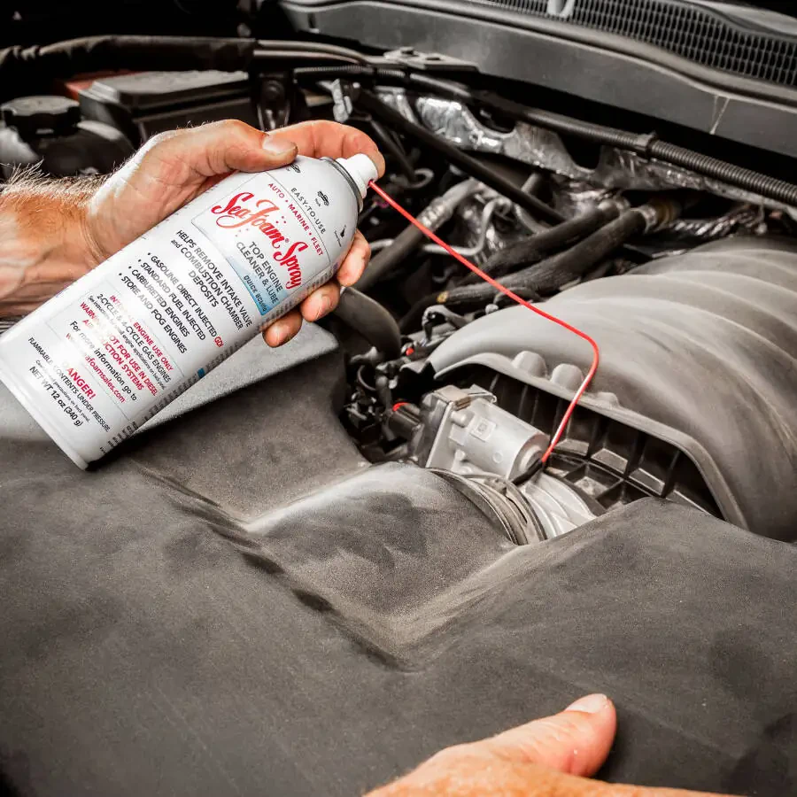 Очиститель и спрей для двигателя Sea Foam Motor Treatment and Spray Combo SF SS, автомобильные присадки, 24 унции - 3