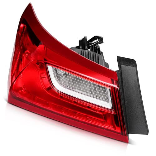 OCPTY Headlight Assembly Left Replacement for 2016-2020 for Chevy MALIBU Lens Color: Red Housing Color: Chrome - 7