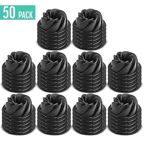 O'CREME Bakeable Plastic Mini Swirl Cake Pan, Baking Pan With Non-Stick Silicone, Reusable nonstick baking molds, Durable, Lightweight, Easy Storage for Baking and Much More - 50 QTY Pack - O'CREME (1)