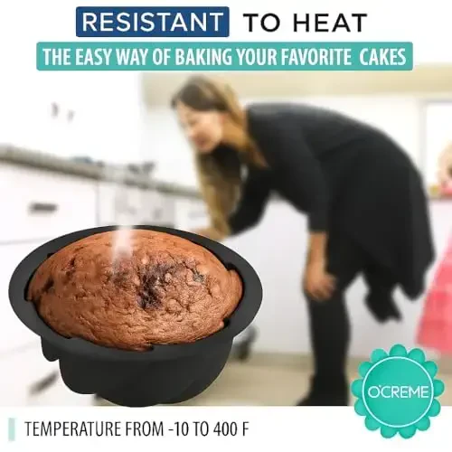 O'Creme Pishirish Mumkin Bo'lak Plastik Mini Buruq Tort Kalıpi, Yopishmas Silikonli Pishirish Kalıpi, Qayta Ishlatiladigan Yopishmas Pishirish Kalıpları, Bardoshli, Engil, Pishirish Va Boshqa Ko'p Narsalar Uchun Oson Saqlash - 25 Dona Paket - 6