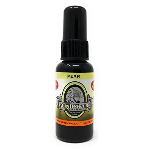 BluntPower Concentrated Air Freshener for Room and Car - Oil-Based Diffuser Spray Bottle - Long-Lasting Bathroom, Car Freshener & Odor Eliminator (Pear, 1 Pack) - 1