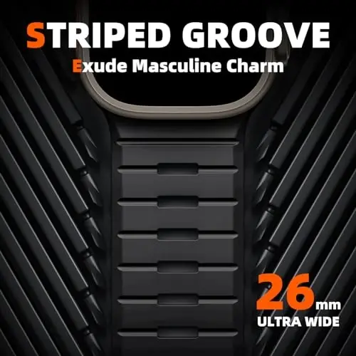 Odbeai 4 Pack Sport Bands Apple Watch Ultra 2/Ultra Band bilan mos, erkaklar uchun Apple Watch Bands 49mm 46mm 45mm 44mm 42mm bilan mos, iWatch Bands Men Series SE 10 9 8-1 uchun silikon halqa tasma - 2