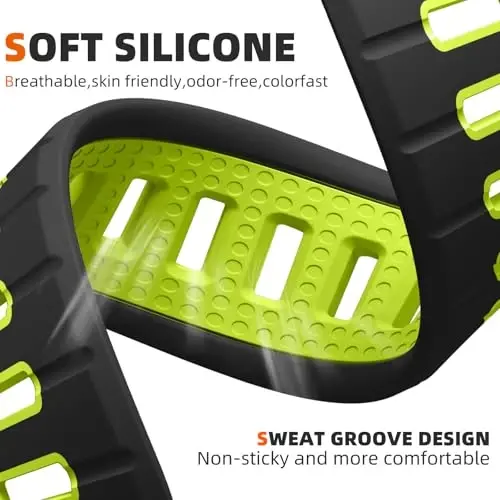 Odbeai 4 Pack Sport Bands Compatible with Apple Watch Ultra 2 3/Ultra Band,Compatible with Apple Watch Bands for Men 49mm 46mm 45mm 44mm 42mm,Silicone Strap for iWatch Bands Men Series SE 11 10 9 8-1 - 3