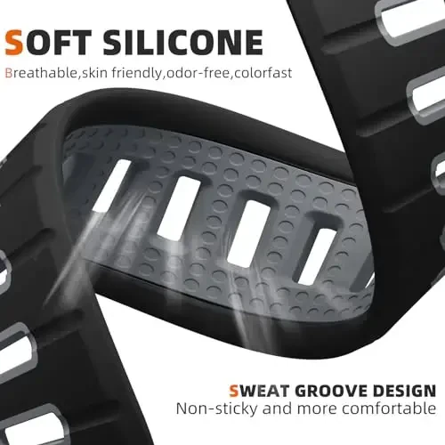 Odbeai 4 Pack Sport Bands Compatible with Apple Watch Ultra 2 3/Ultra Band,Compatible with Apple Watch Bands for Men 49mm 46mm 45mm 44mm 42mm,Silicone Strap for iWatch Bands Men Series SE 11 10 9 8-1 - 3