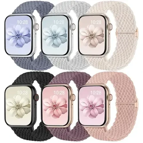 Odbeai o'ralgan tasma Apple Watch Band 38mm 40mm 41mm 42mm 44mm 45mm 46mm 49mm ayollar erkaklar uchun mos, sozlanishi yumshoq tasma iWatch Series 10 9 8 7 6 5 4 3 2 1 SE Ultra/Ultra 2 bilan mos 