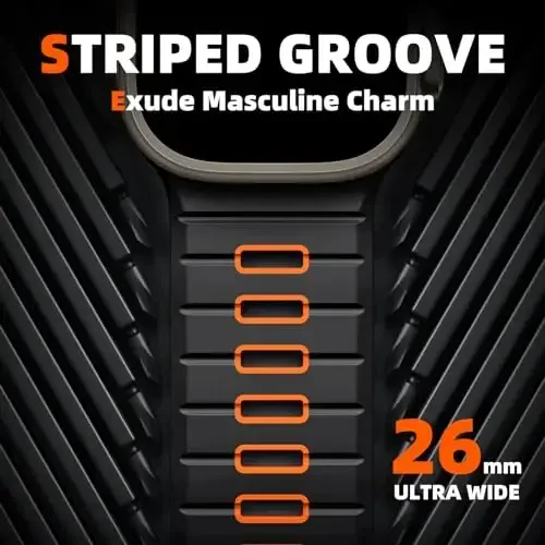 Odbeai Sport Band Compatible with Apple Watch Ultra 2 3/Ultra Band,Compatible with Apple Watch Bands for Men 49mm 46mm 45mm 44mm 42mm,Waterproof Silicone Strap for iWatch Bands All Series SE 11 10 9-1 - 2