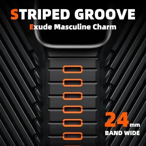 Odbeai Sport Band Compatible with Apple Watch Bands for Men,Compatible with Apple Watch Ultra 2 3/Ultra Band 38mm 40mm 41mm Series10 42mm,Silicone Waterproof Strap for iWatch Bands Series SE 11 10 9-1 - 2