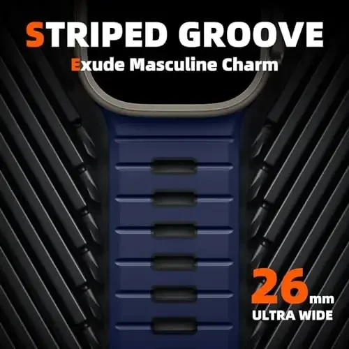 Odbeai Sport Band Compatible with Apple Watch Ultra 2 3/Ultra Band,Compatible with Apple Watch Bands for Men 49mm 46mm 45mm 44mm 42mm,Waterproof Silicone Strap for iWatch Bands All Series SE 11 10 9-1 - 2