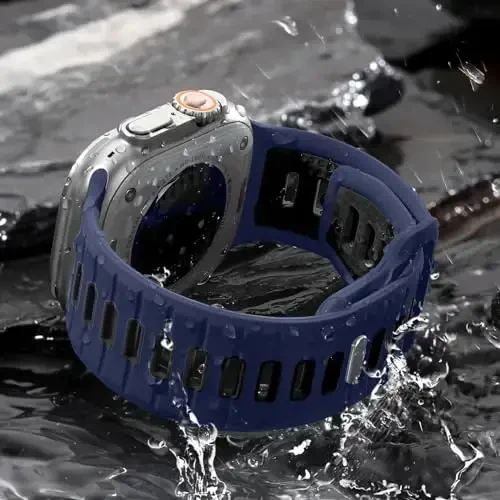 Odbeai Sport Band Compatible with Apple Watch Ultra 2 3/Ultra Band,Compatible with Apple Watch Bands for Men 49mm 46mm 45mm 44mm 42mm,Waterproof Silicone Strap for iWatch Bands All Series SE 11 10 9-1 - 4