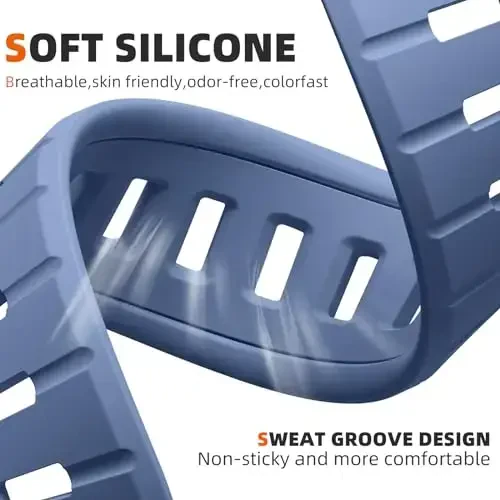 Odbeai Sport Band Compatible with Apple Watch Ultra 2 3/Ultra Band,Compatible with Apple Watch Bands for Men 49mm 46mm 45mm 44mm 42mm,Waterproof Silicone Strap for iWatch Bands All Series SE 11 10 9-1 - 3