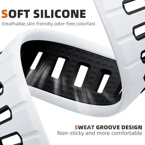 Odbeai Sport Band Apple Watch Ultra 2 3/Ultra Band bilan mos keladi, Erkaklar uchun Apple Watch Bands 49mm 46mm 45mm 44mm 42mm bilan mos keladi, iWatch Bands barcha seriyalari uchun suv o'tkazmaydigan silikon tasma SE 11 10 9-1 - 3