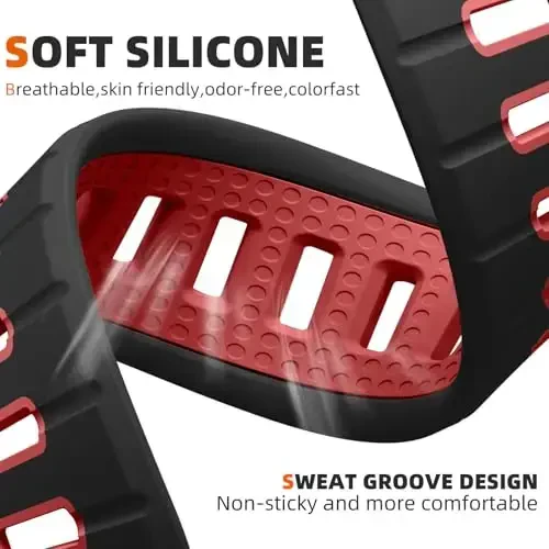 Odbeai Sport Band Apple Watch Ultra 2 3/Ultra Band bilan mos keladi,Erkaklar uchun Apple Watch Bands 49mm 46mm 45mm 44mm 42mm bilan mos keladi,iWatch Bands barcha seriyalari uchun suv o'tkazmaydigan silikon tasma SE 11 10 9-1 - 3