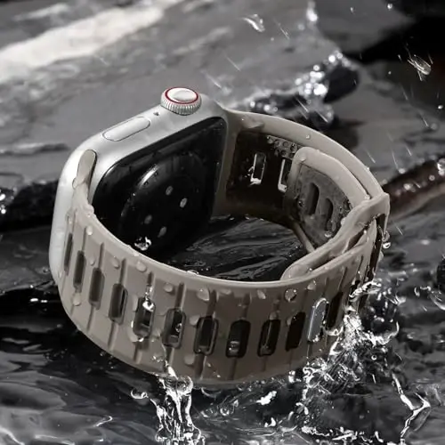 Odbeai Sport Band Compatible with Apple Watch Bands for Men,Compatible with Apple Watch Ultra 2 3/Ultra Band 38mm 40mm 41mm Series10 42mm,Silicone Waterproof Strap for iWatch Bands Series SE 11 10 9-1 - 4