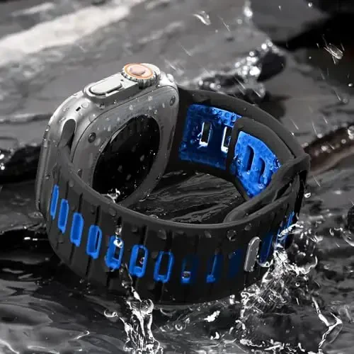 Odbeai Sport Band Compatible with Apple Watch Ultra 2/Ultra/Ultra 3 Band,Compatible with Apple Watch Bands for Men 49mm 46mm 45mm 44mm 42mm,Waterproof Silicone Strap for iWatch All Series SE 11 10 9-1 - 4