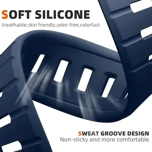 Odbeai Sport Band Compatible with Apple Watch Ultra 2/Ultra/Ultra 3 Band,Compatible with Apple Watch Bands for Men 49mm 46mm 45mm 44mm 42mm,Waterproof Silicone Strap for iWatch All Series SE 11 10 9-1 - 3