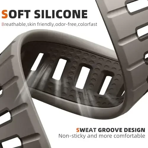 Odbeai Sport Band Compatible with Apple Watch Ultra 2/Ultra/Ultra 3 Band,Compatible with Apple Watch Bands for Men 49mm 46mm 45mm 44mm 42mm,Waterproof Silicone Strap for iWatch All Series SE 11 10 9-1 - 3