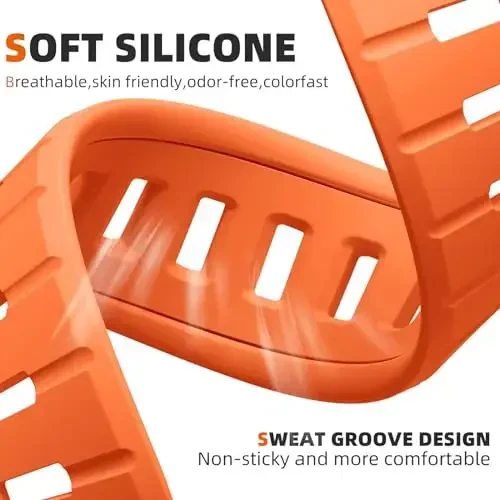 Odbeai Sport Band Compatible with Apple Watch Ultra 2/Ultra/Ultra 3 Band,Compatible with Apple Watch Bands for Men 49mm 46mm 45mm 44mm 42mm,Waterproof Silicone Strap for iWatch All Series SE 11 10 9-1 - 3