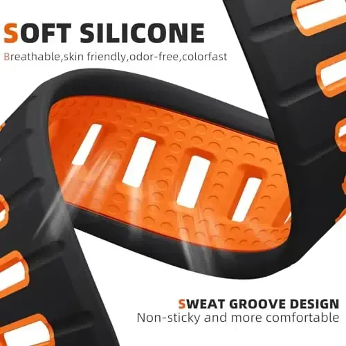 Odbeai Sport Band Compatible with Apple Watch Ultra 2/Ultra/Ultra 3 Band,Compatible with Apple Watch Bands for Men 49mm 46mm 45mm 44mm 42mm,Waterproof Silicone Strap for iWatch All Series SE 11 10 9-1 - 3