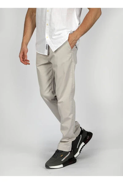 Oddiy Bel Slim Fit Kulrang Erkaklar Chino Shimini 242 LCM 221016 NEW CHINO 2 A. KULRANG - 3