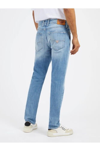 Oddiy belli oddiy ko'k rangli erkaklar uchun denim shimi M4RAS2D58M3R8TE_SLIM TAPERED - ECO - 3