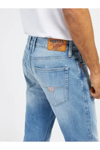 Oddiy belli oddiy ko'k rangli erkaklar uchun denim shimi M4RAS2D58M3R8TE_SLIM TAPERED - ECO - 4