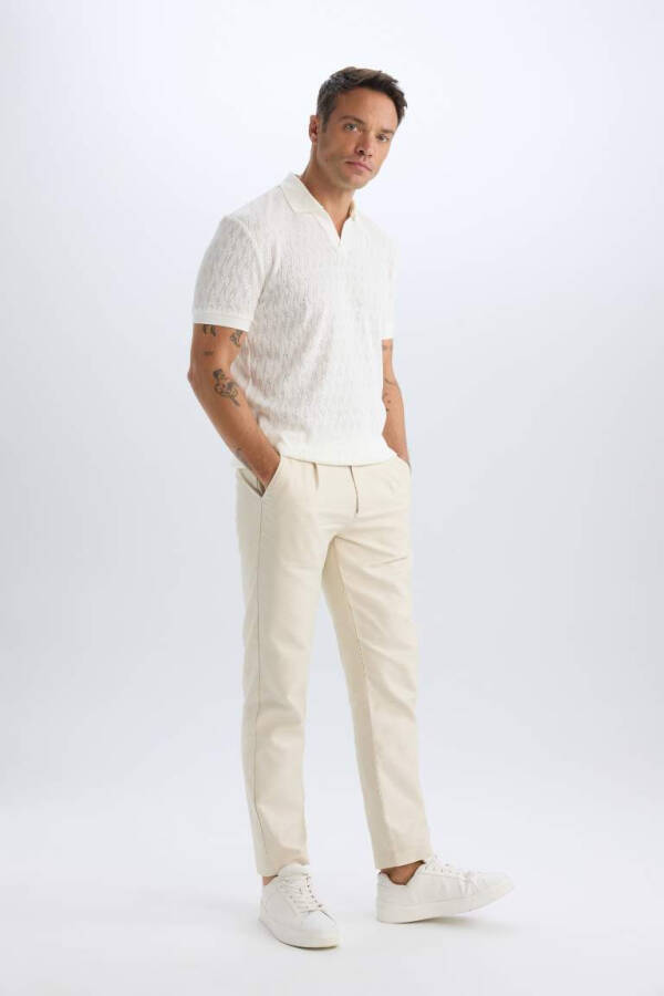 Oddiy yengli Polo futbolkasi iflos oq - 2