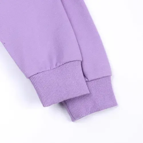 Odeerbi Toddler Boys Girls Sweatshirt Kids 2 Piece Athletic Hoodie Tracksuit Set Activewear Solid Sweatshirt Sweatpant Sports Set Sweatsuit Purple- - 5