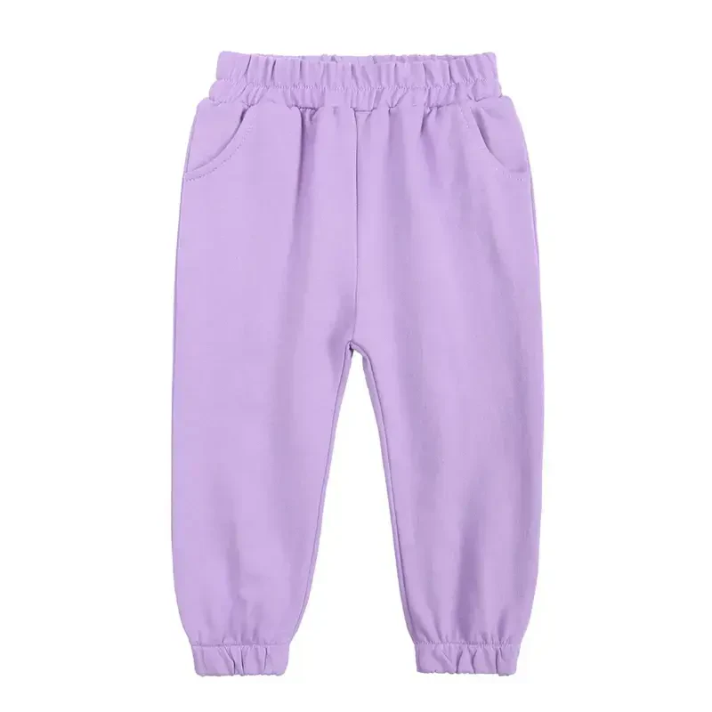 Odeerbi Toddler Boys Girls Sweatshirt Kids 2 Piece Athletic Hoodie Tracksuit Set Activewear Solid Sweatshirt Sweatpant Sports Set Sweatsuit Purple- - 8