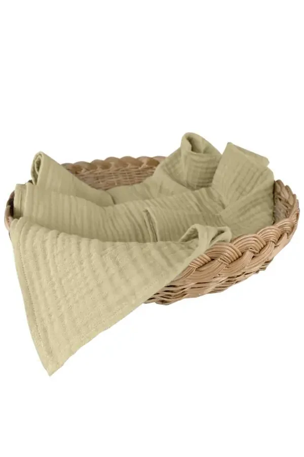 Одеяло для новорожденных из муслина 4 слоя Органический хлопок Многоцелевое хлопковое муслиновое одеяло Пеленальное одеяло - 4