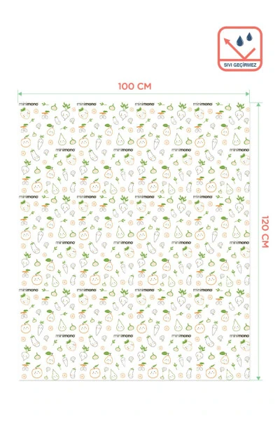 Одноразовые защитные покрытия для детского стульчика и игрового коврика - 1 рулон, 10 штук - 5