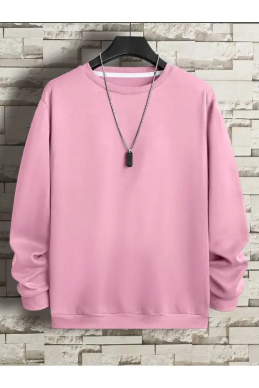 Однотонный зимний свитшот для девочки/мальчика - Розовый - SERAYS MODA