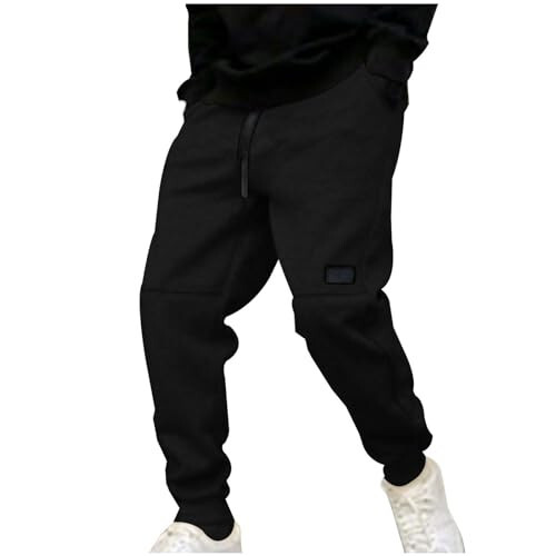 Oelaio Corduroy Sweatpants for Men Drawstring Jogger Pants Fleece Sherpa Lined Athletic Sweatpants Warm Workout Track Pants - 6