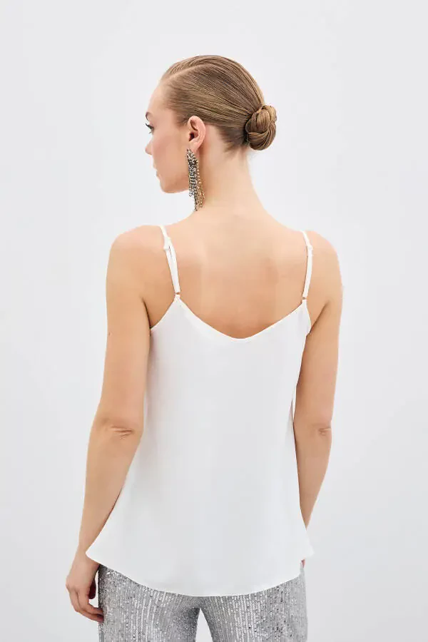 Off-Shoulder Blouse - Ecru - 7