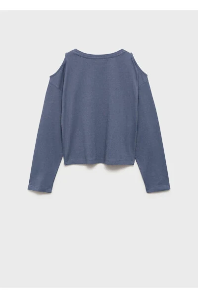 Off-the-shoulder cotton tee - MANGO KIDS (1)