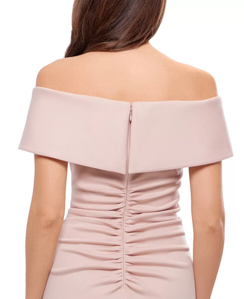 Off-the-Shoulder Sheath Dress Blush Pink - 4