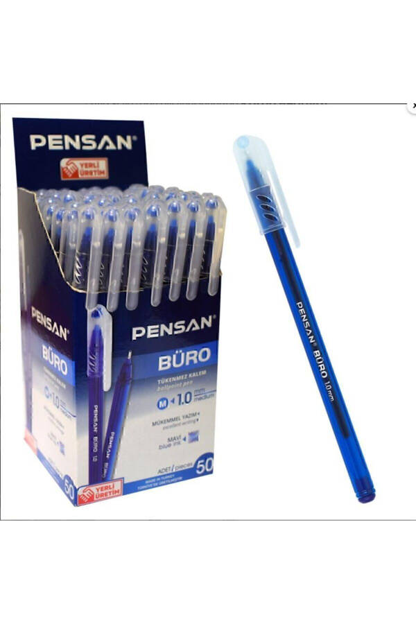 Office 1.0 Mm Blue Ballpoint Pen 12 Pack Tk.k - 5