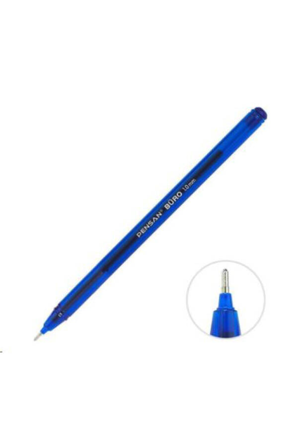 Office Ballpoint Pen Blue 1 Mm 50 Pack - 2