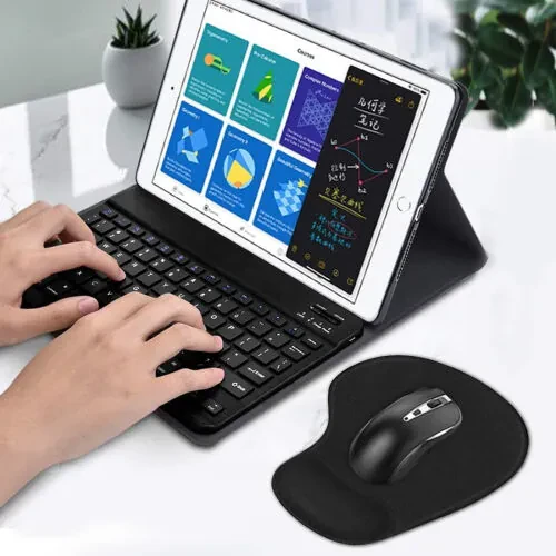 Office & Gaming Mouse Pad with Wrist Support Gel Cushion Rest Desk Mat for Desktop Computer, Laptop, MacBook, Notebook Magic Mouse Keyboard Home, Game Accessories GMP40 9.1 X 7.1 in- Black - Modazone (1)