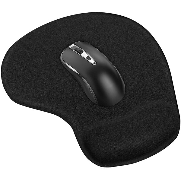 Office & Gaming Mouse Pad with Wrist Support Gel Cushion Rest Desk Mat for Desktop Computer, Laptop, MacBook, Notebook Magic Mouse Keyboard Home, Game Accessories GMP40 9.1 X 7.1 in- Black - 8