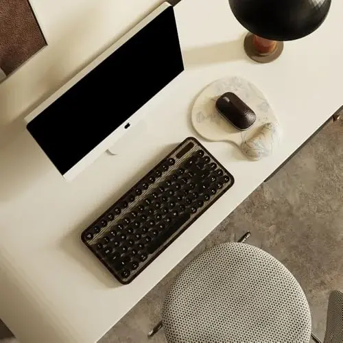 Office Mousepad Gel bilak yordami bilan - Ergonomik o'yin kompyuterining sichqonchasi uchun bilak tiralishi - Dizayn Gamepad Mat noutbuk kompyuteri uchun rezina taglik - Silikon sirpanishga qarshi maxsus teksturali sirt (15Beige) - 2