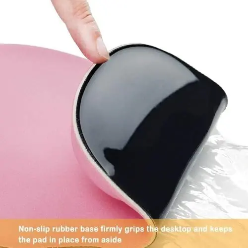 Office Mousepad with Gel Wrist Support - Ergonomic Gaming Desktop Mouse Pad Wrist Rest - Design Gamepad Mat Rubber Base for Laptop Computer -Silicone Non-Slip Special-Textured Surface (05LakeGreen) - 6