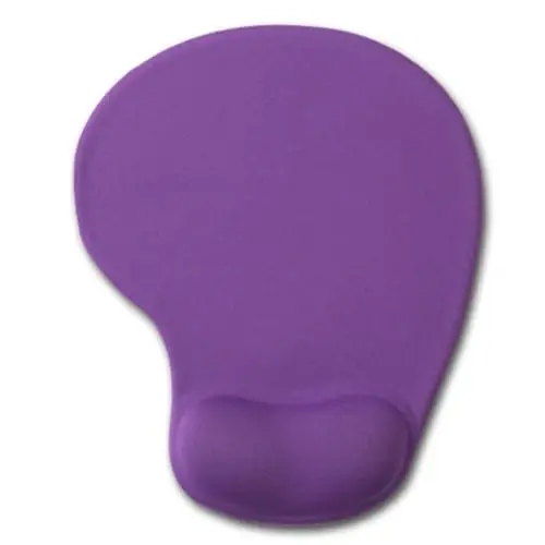Office Mousepad with Gel Wrist Support - Ergonomic Gaming Desktop Mouse Pad Wrist Rest - Design Gamepad Mat Rubber Base for Laptop Computer -Silicone Non-Slip Special-Textured Surface (07Purple) - 1