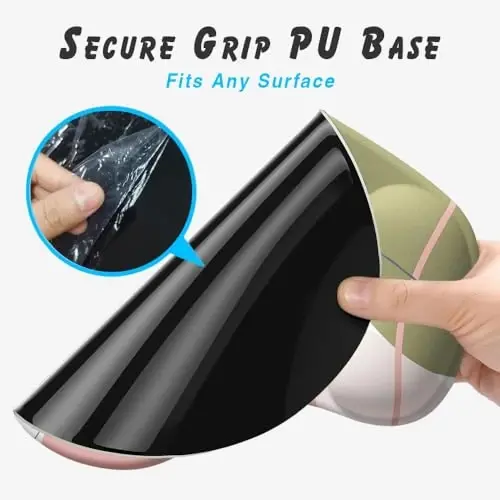 Office Mousepad with Gel Wrist Support - Ergonomic Gaming Desktop Mouse Pad Wrist Rest - Design Gamepad Mat Rubber Base for Laptop Computer -Silicone Non-Slip Special-Textured Surface (12AuroraB) - 5