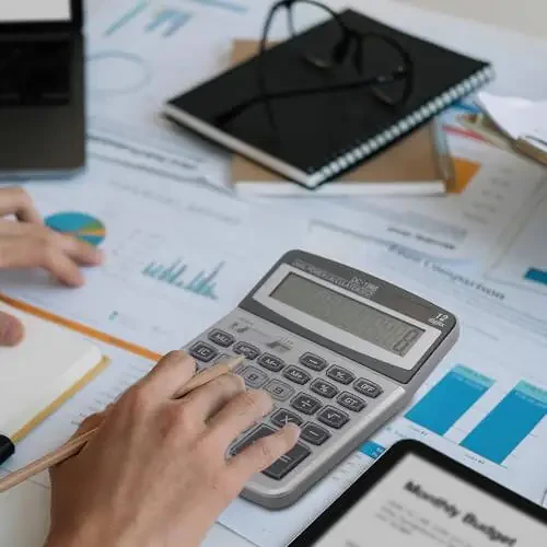 OFFIDIX stol kalkulyatori 12 raqamli juda katta LCD displey, katta tugmalar, ofis, ish, biznes, uy va maktab uchun quyosh energiyasi bilan ishlaydigan ikki tomonlama kalkulyator - 7