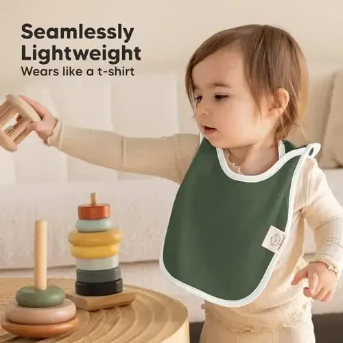 O'g'il bolalar, qizlar uchun 8 dona bib - So'lak oqadigan, tish yoradigan qiz va o'g'il bolalar uchun pullover biblar, yangi tug'ilgan chaqaloqlar, yumshoq va shimuvchan, chiroyli ranglar, katta torso qoplamasi chaqaloqni toza va quruq saqlaydi (Crossroads) - 5